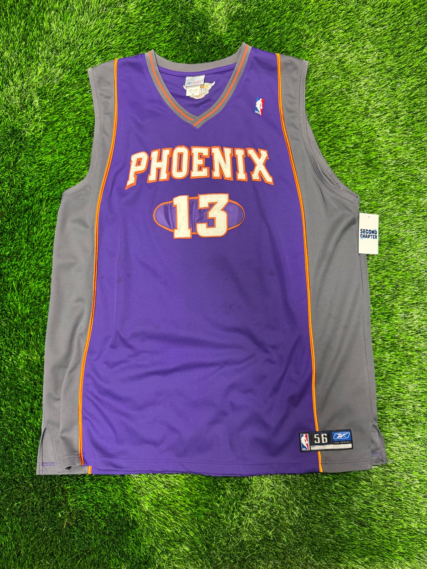 00s Phoenix Suns Steve Nash #13 Vintage Reebok NBA Oversized Jersey (XXL)