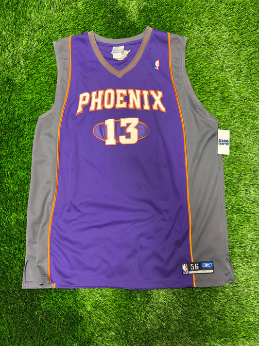 00s Phoenix Suns Steve Nash #13 Vintage Reebok NBA Oversized Jersey (XXL)