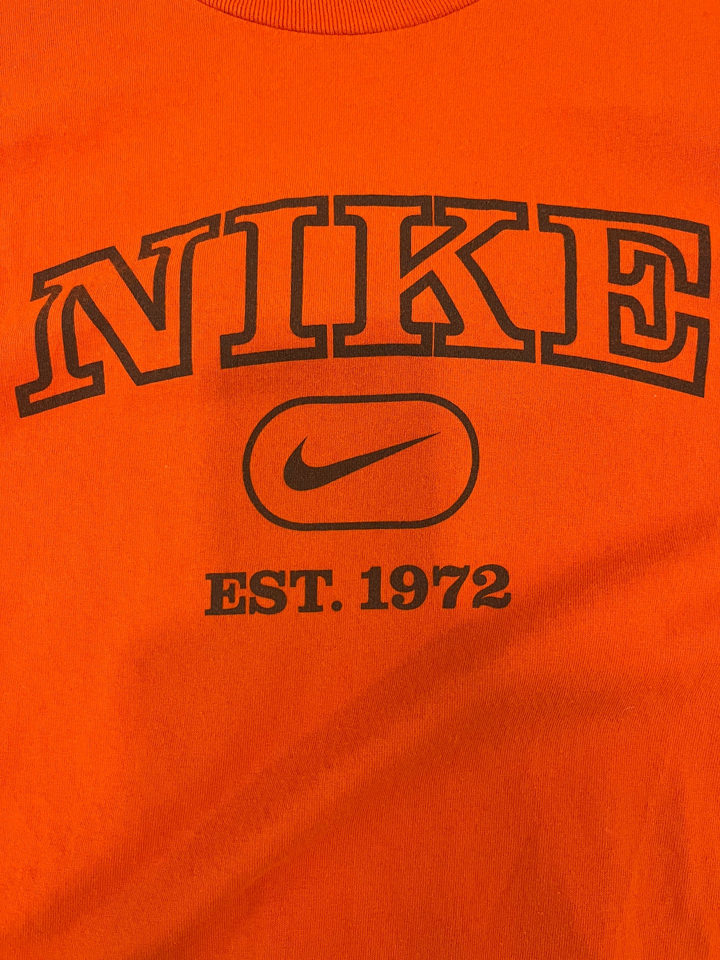 00s Nike Orange Spell Out Tee (XL)