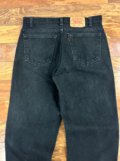 1992 Levi's 550 Premium XX Black Jeans (34 x 32)