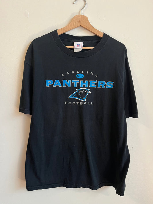 00s Carolina Panthers NFL Black Tee (XL)