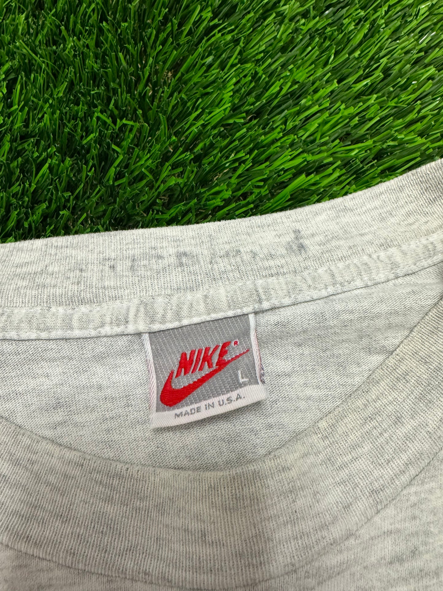 90s Nike Air Vintage Multi-Color Big Check Tee (L)
