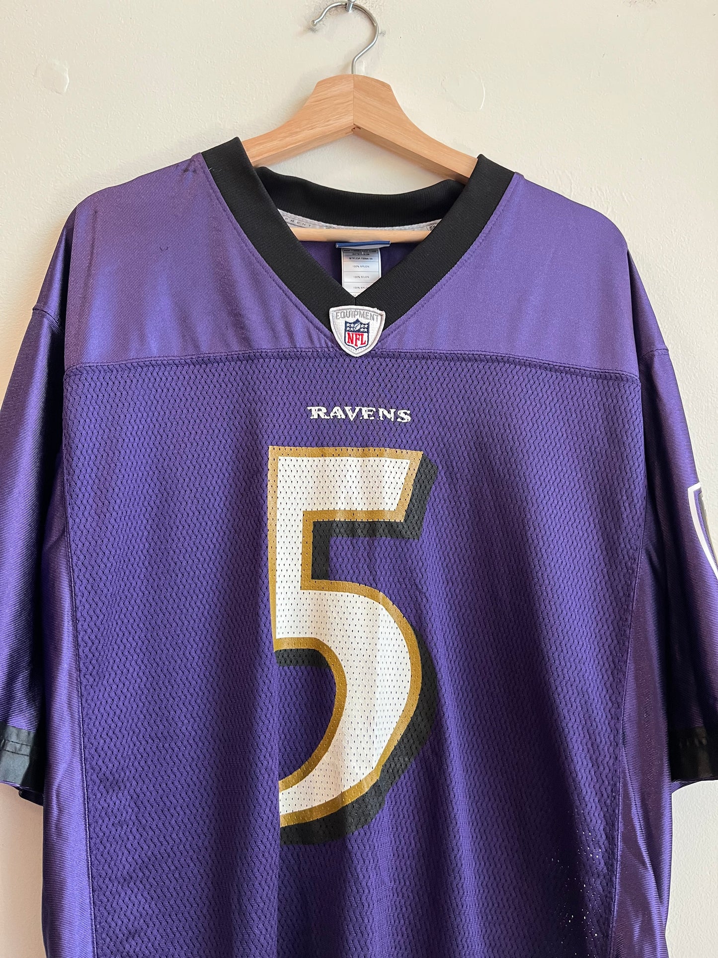 00s Baltimore Ravens Joe Flacco Purple Jersey (M)