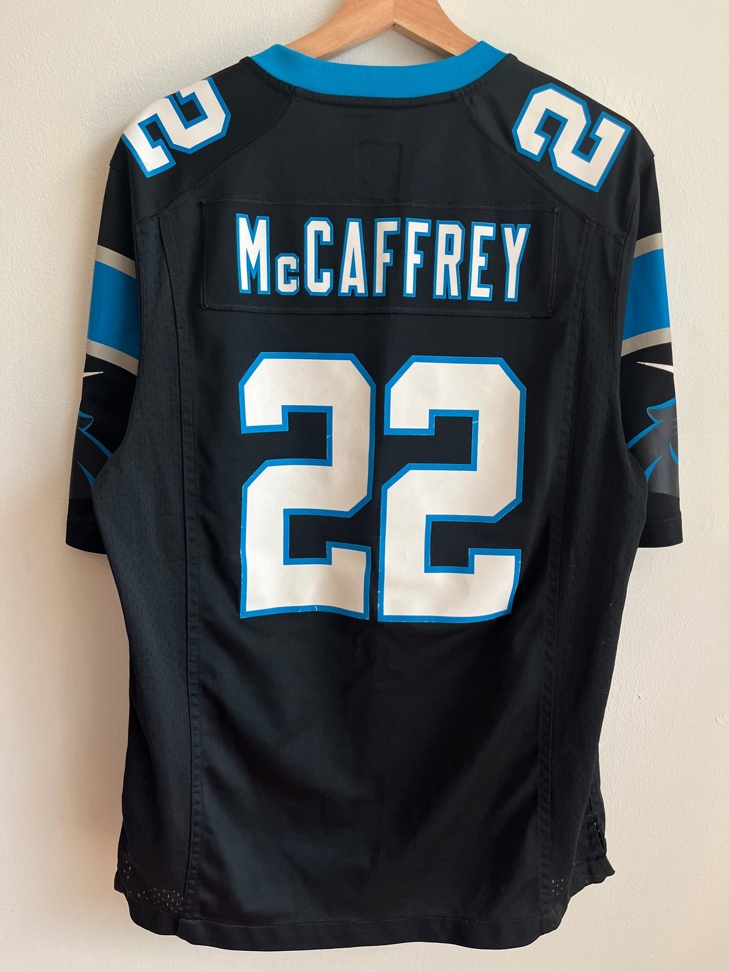 2022 Carolina Panthers Christian McCaffery Home Jersey (M)