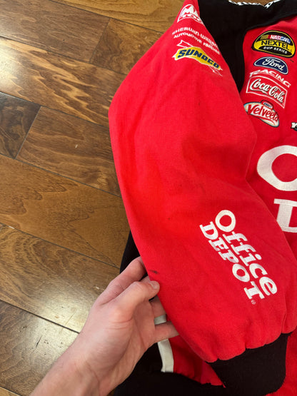 00s Office Depot Carl Edwards Nascar Racing Jacket (XXL)
