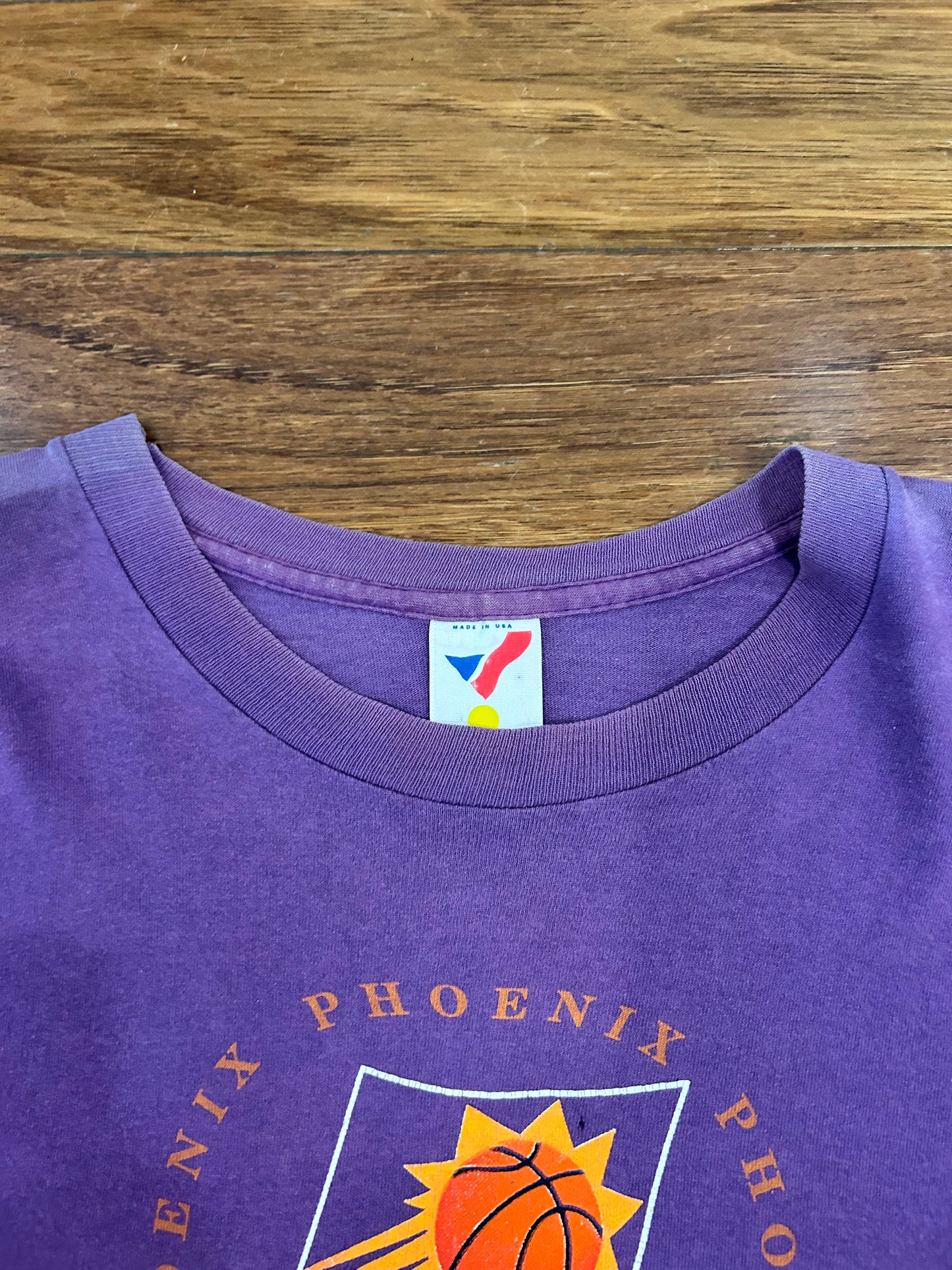 90s Phoenix Suns NBA Faded Purple Tee (XL)