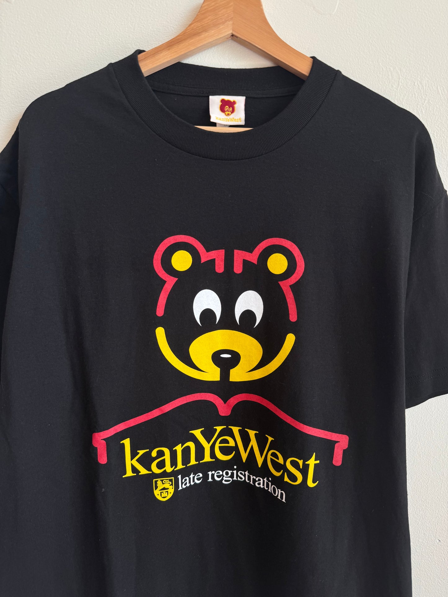 00s Kanye West Black "Late Registration" Vintage Music Tee (L)