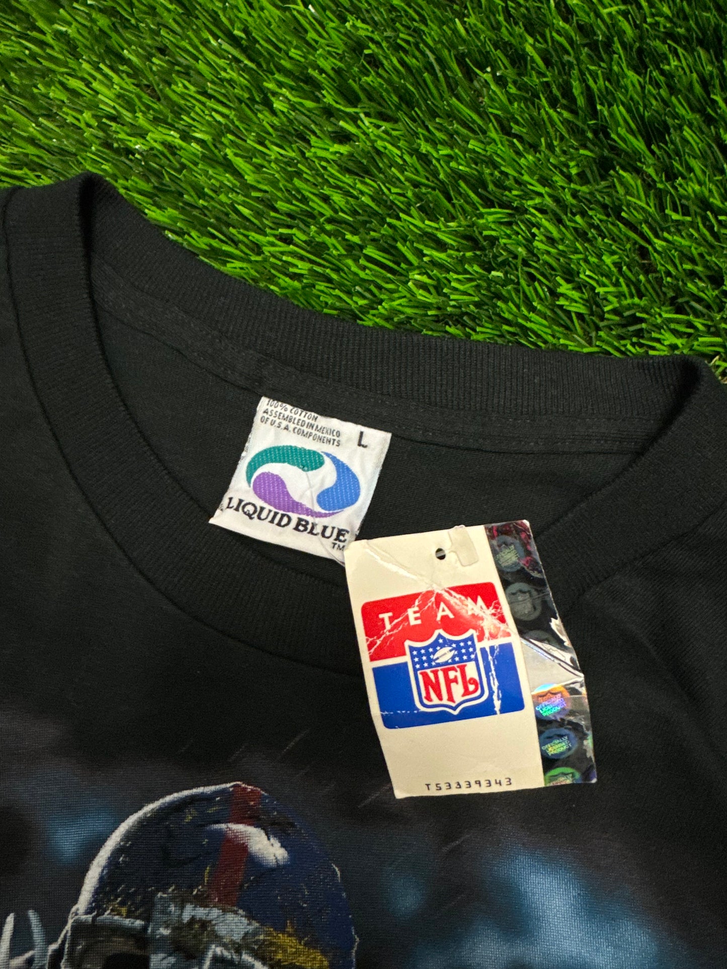 Vintage NY Giants Liquid Blue Center Deadstock Tee (L)