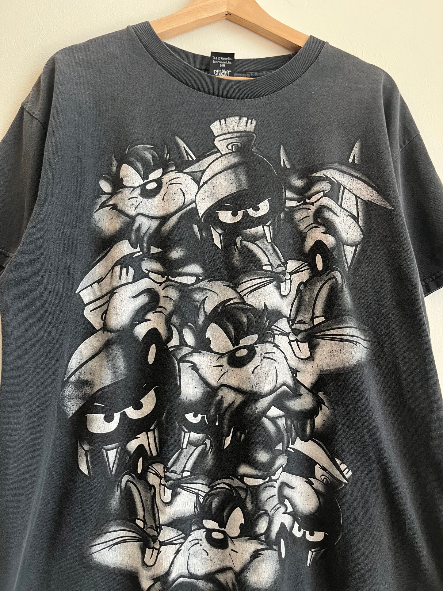2009 Looney Tunes Characters Faded Tee (L)