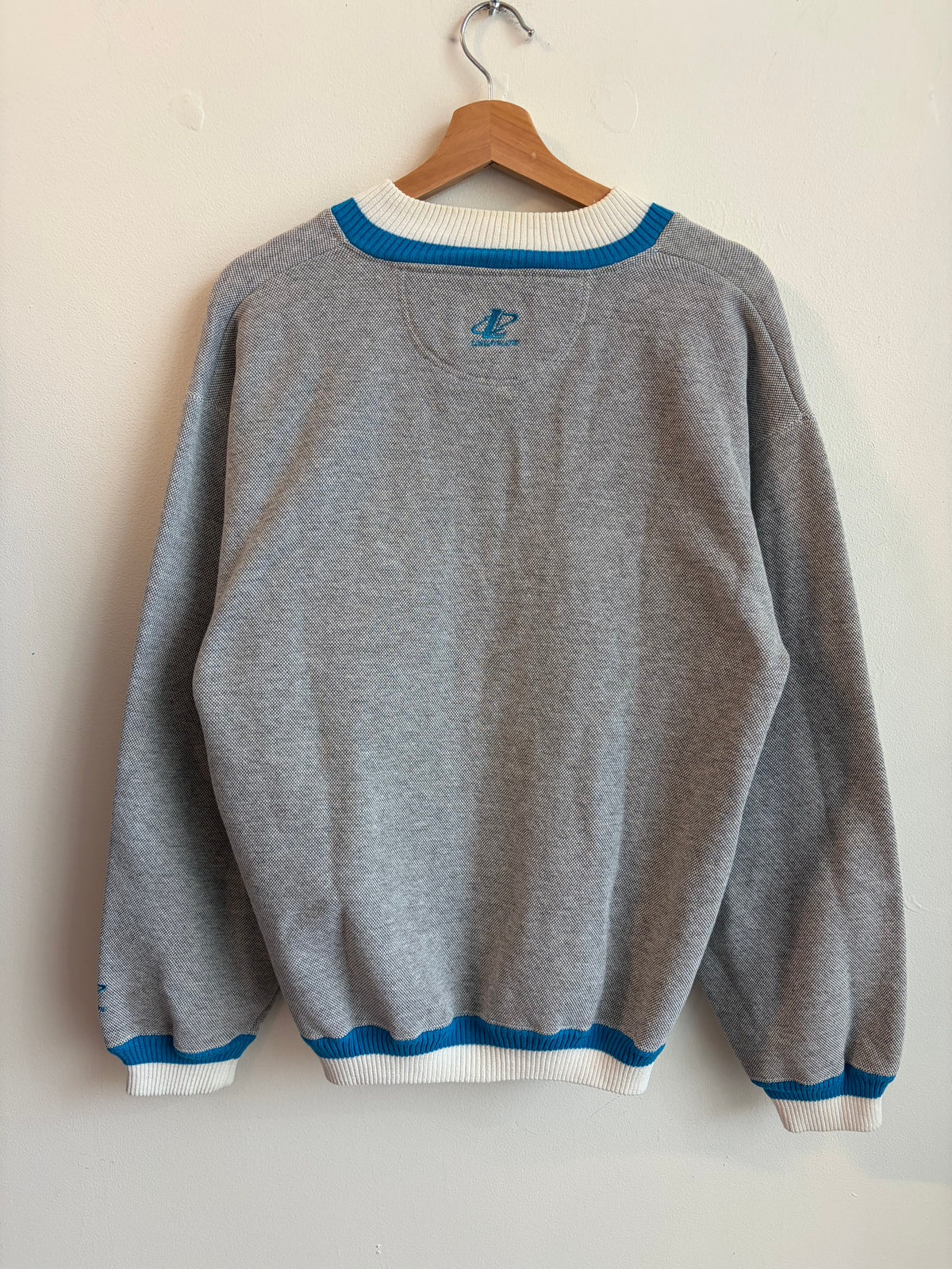 90s Carolina Panthers Logo Athletic Embroidered Crewneck (L)