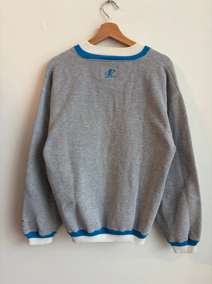 90s Carolina Panthers Logo Athletic Embroidered Crewneck (L)