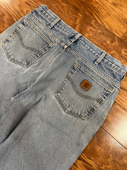 2015 Carhartt Blanket Lined Distressed Jeans (34 x 34)