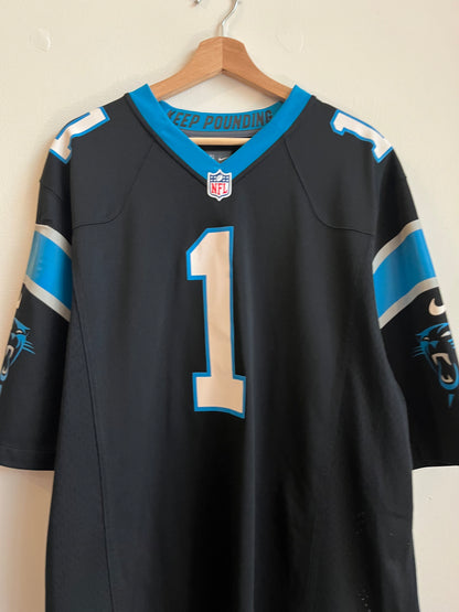 2010s Carolina Panthers Cam Newton #1 Nike Home Jersey (XL)