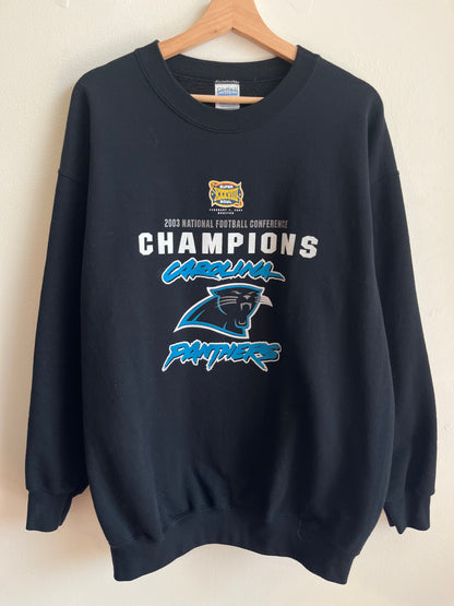 2003 Carolina Panthers Conference Champs Crewneck  (L)