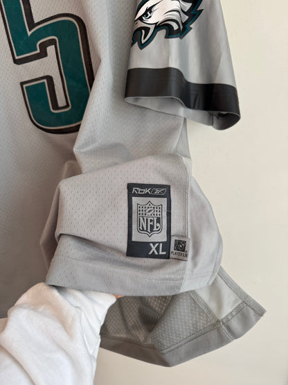 00s Philadelphia Eagles Donovan McNabb Silver Storm Collection Reebok Stitched Jersey (XL)