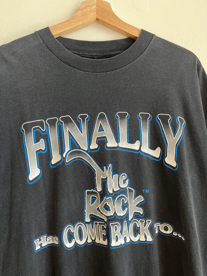 90s The Rock "Finally Has Come Back To Greensboro" Wrestling Tee (XL)