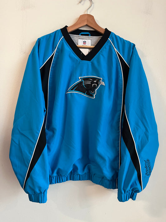 00s Carolina Panthers Blue NFL Logo Windbreaker (M)