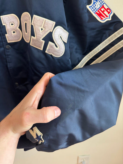 90s Dallas Cowboys Starter NFL Satin Jacket (XL)