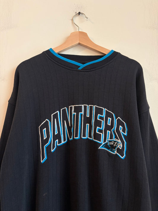 90s Carolina Panthers Embroidered Starter Crewneck (L)