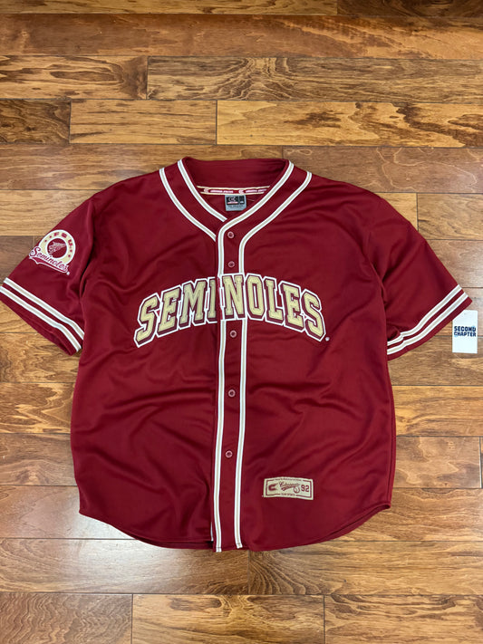 90s Florida State University (FSU) Seminoles Colosseum Baseball Jersey (XXL)