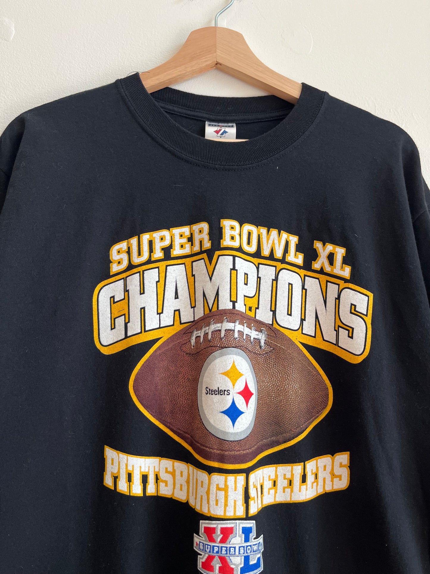 00s Pittsburgh Steelers Super Bowl XL Tee (L)