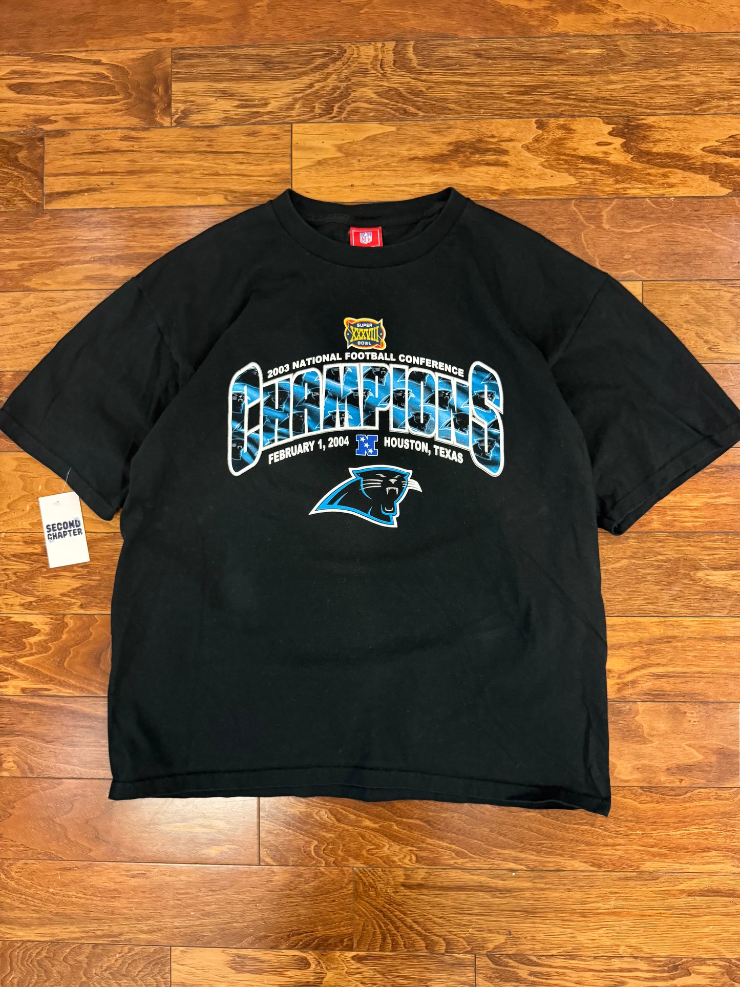 2004 Carolina Panthers Super Bowl Tee (XL)