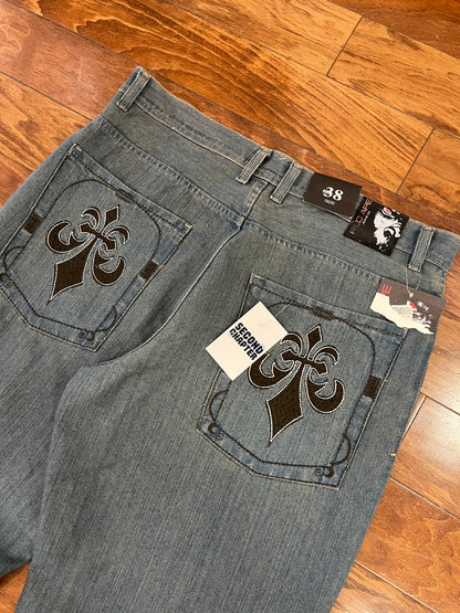 00s Red Ape Embroidered Deadstock Jeans (38x32)