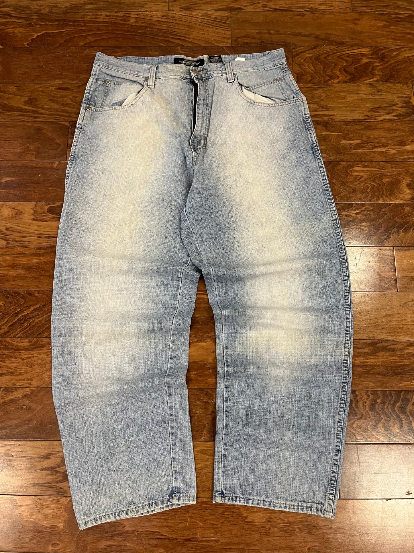 00s Royal Blue Baggy Blue Jeans (36 x 32)