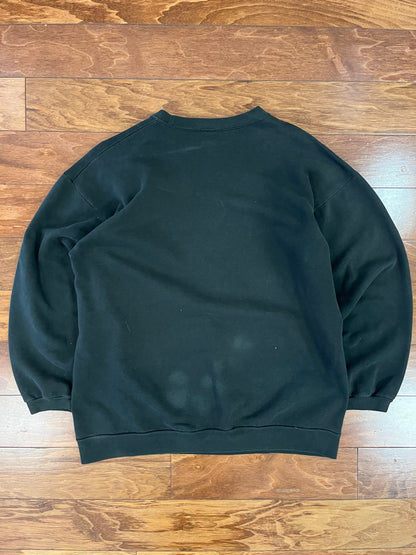 90s USA Guess Black Embroidered Crewneck (L)