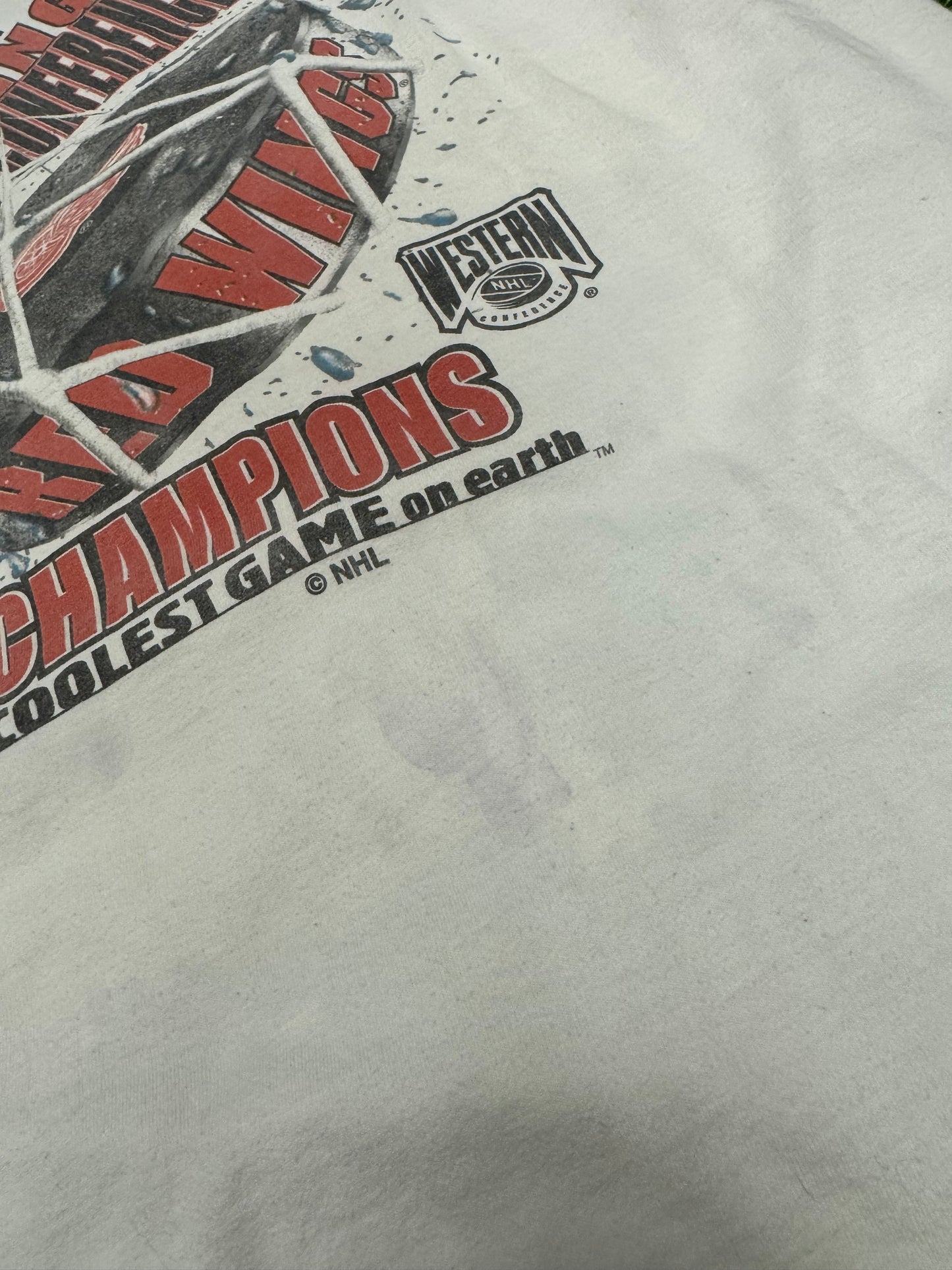 1997 Detroit Red Wings Coolest Game on Earth Vintage NHL Tee (XL)