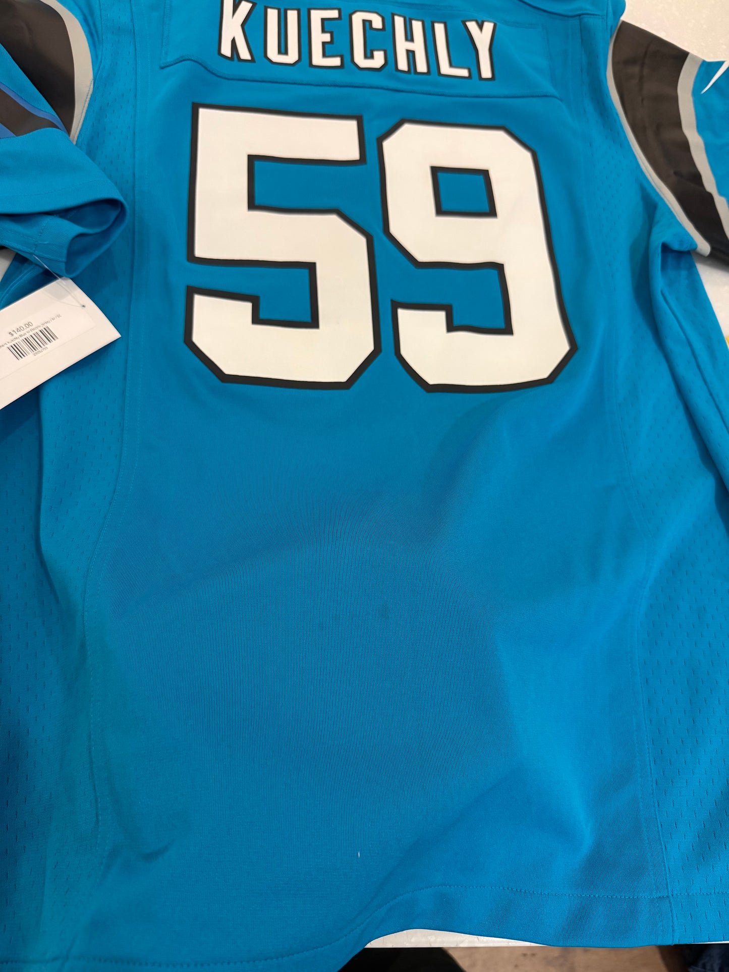 00s Carolina Panthers Luke Kuechly Electric Blue Jersey (M)