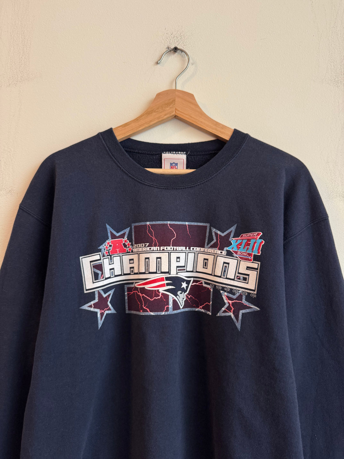 2007 New England Patriots AFC Champions Crewneck (L)