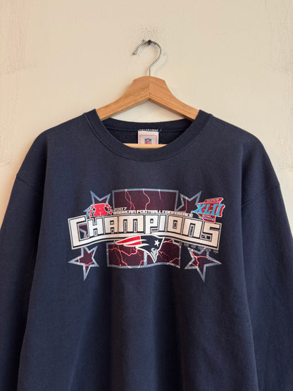 2007 New England Patriots AFC Champions Crewneck (L)