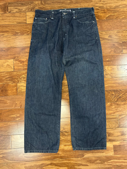 2009 Levi's 569 Loose Baggy Embroidered Jeans (38 x 34)