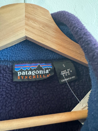 90s Patagonia Synchilla Essential Purple Sweater Vest (S)