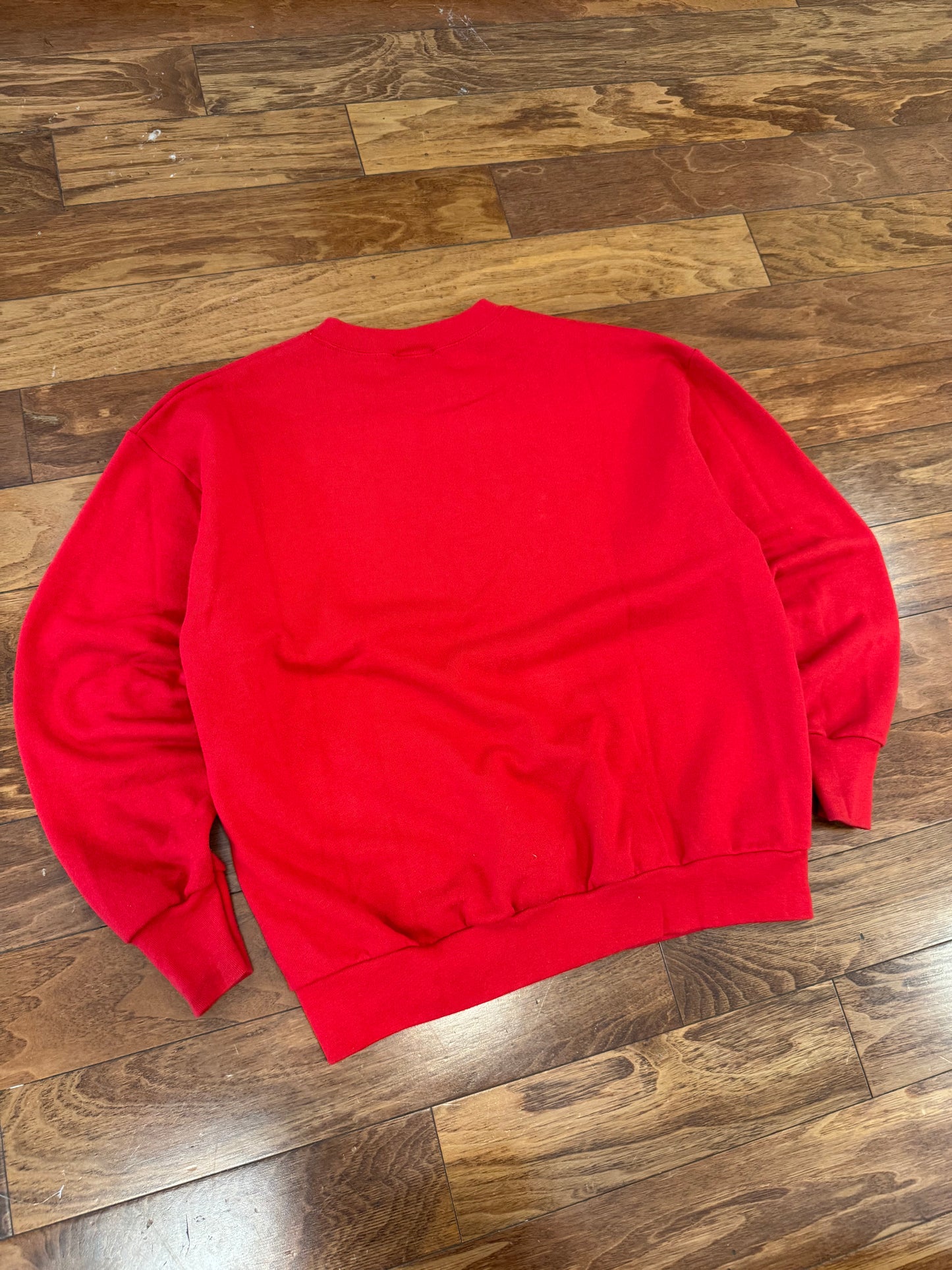 90s Winnie The Pooh Red Disney Embroidered Crewneck (L)