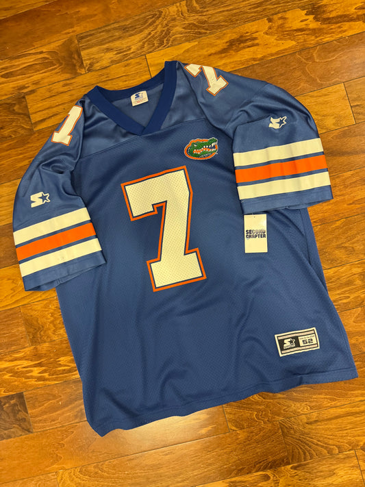 1996 University of Florida (UF) Gators #7 Vintage Starter Football Jersey (XL)