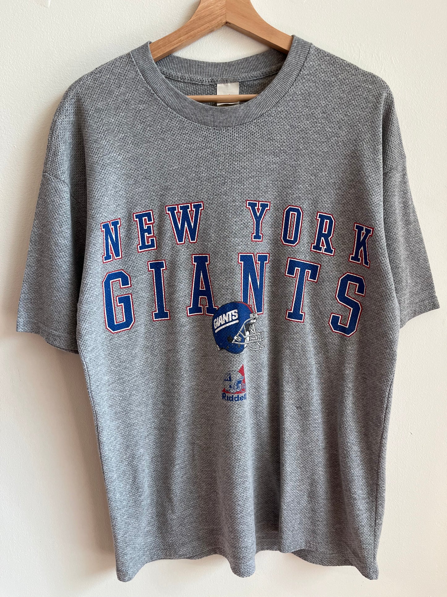 90s New York Giants Waffle Knit Tee (M)