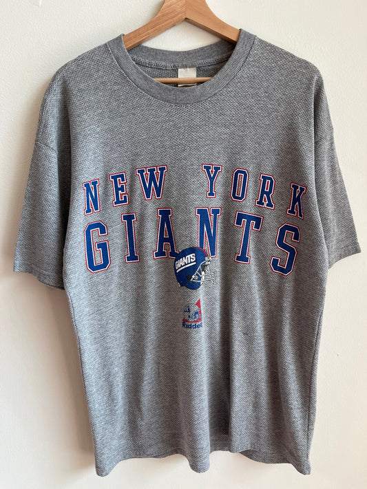 90s New York Giants Waffle Knit Tee (M)