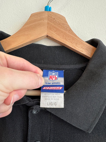 00s Carolina Panthers Reebok Play Dry Polo Shirt (L)
