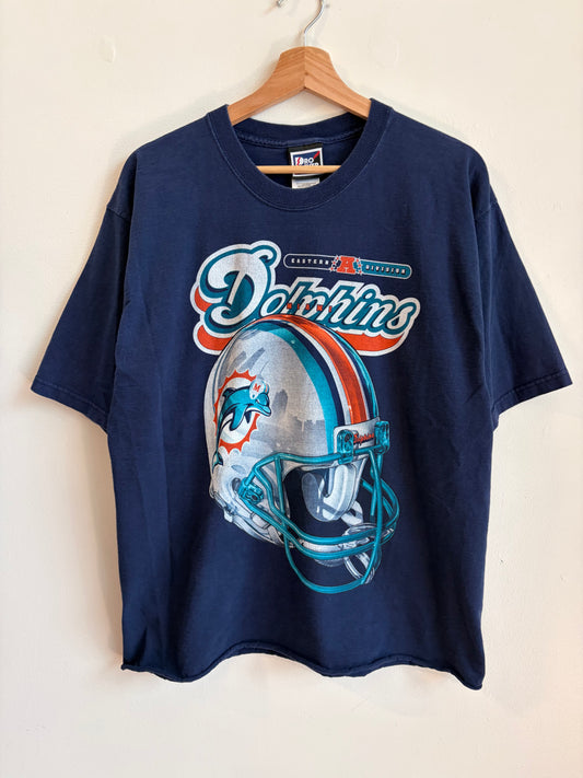 90s Miami Dolphins Pro Player Cropped Helmet Tee (L)