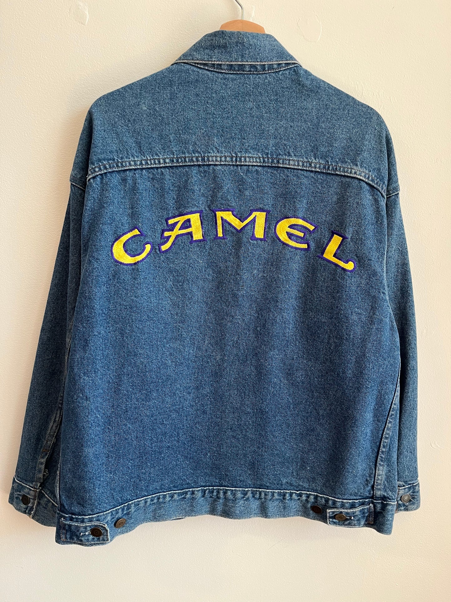 90s Camel Cigarette Jean Jacket (L)