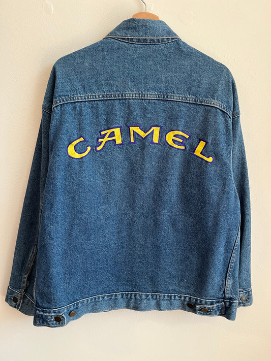 90s Camel Cigarette Jean Jacket (L)