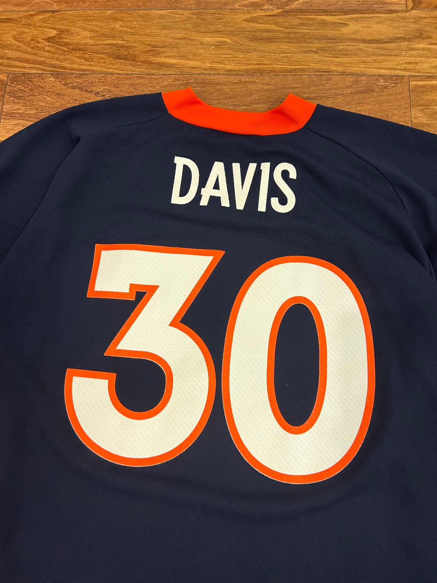 90s Denver Broncos Terrell Davis Logo Athletic Jersey (L)