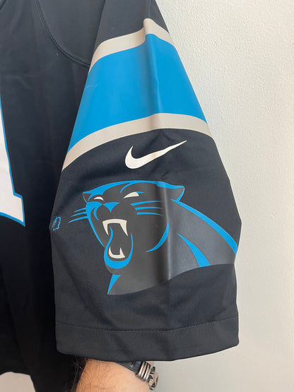 2010s Carolina Panthers Cam Newton Black Stained Jersey (XL)