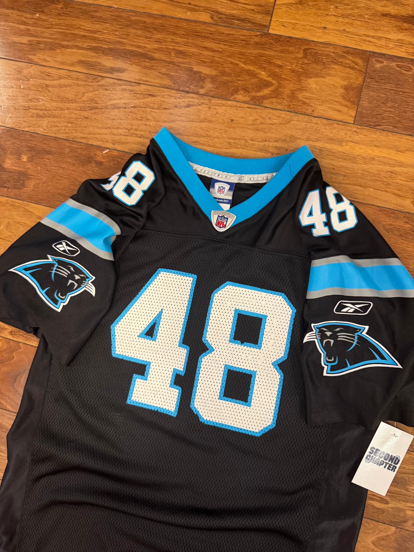 00s Carolina Panthers Stephen Davis Home Football Jersey (Youth XL)