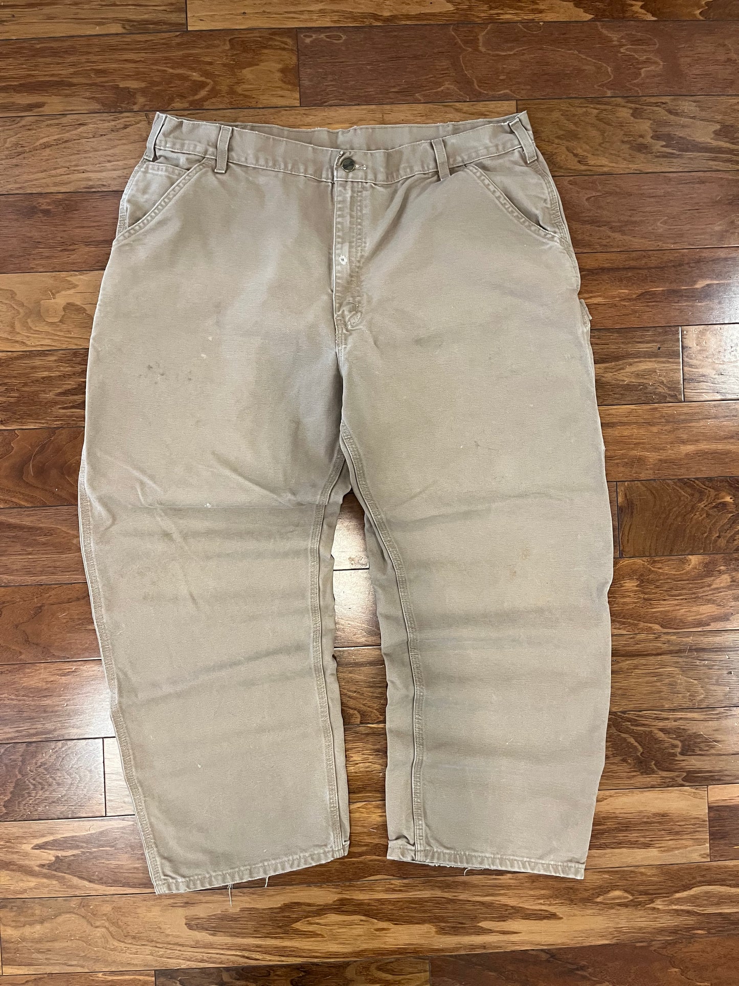 00s Carhartt Beige Vintage Carpenter Pants (40 x 30)