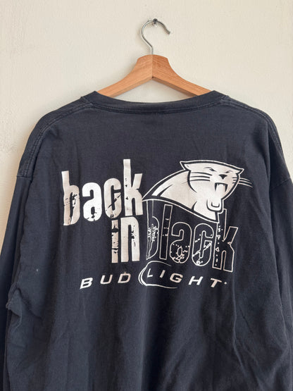 2010s Carolina Panthers Bud Light Back in Black Long-Sleeve Shirt (XL)