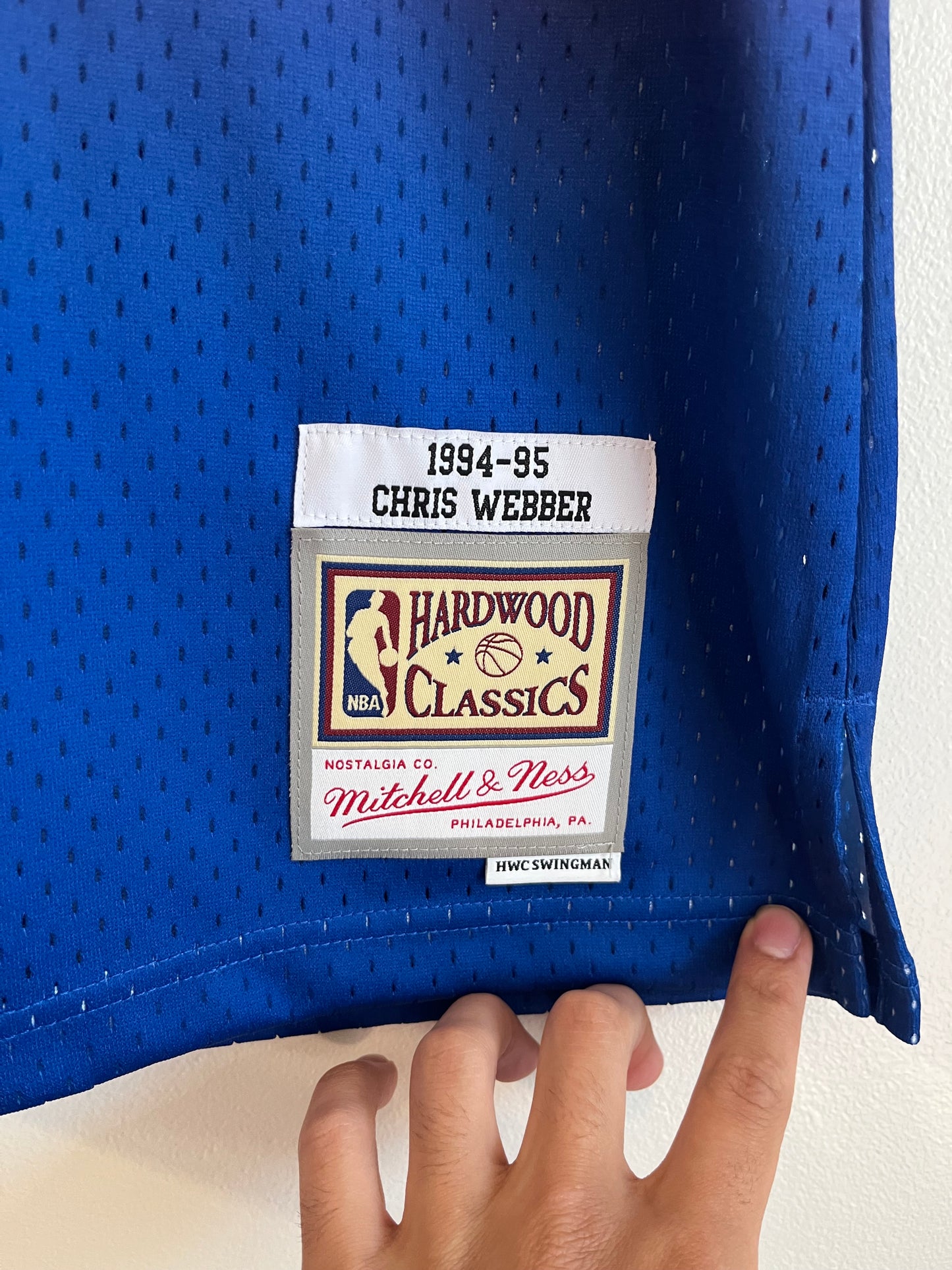 Washington Bullets Chris Webber Mitchell & Ness NBA Jersey (M)