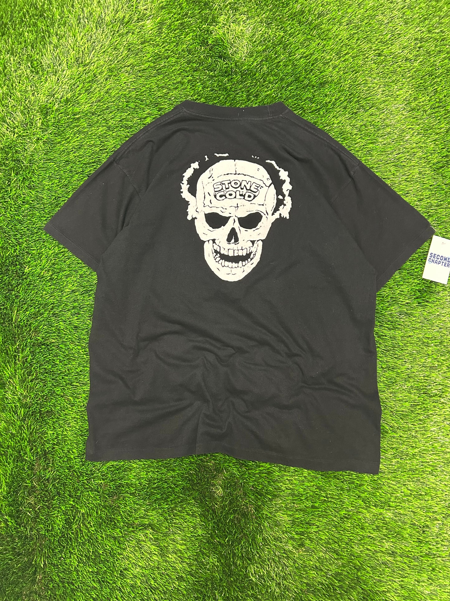 90s Stone Cold Steve Austin WWE Austin 3:16 Skull Vintage Wrestling Grail Tee (XL)